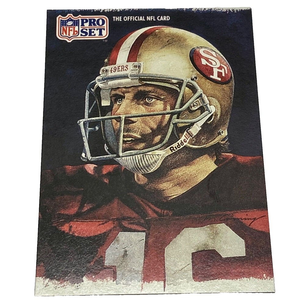 1991 Pro Set Joe Montana Quarterback 49ERS‎ All NFC Team Official NFL Card #387